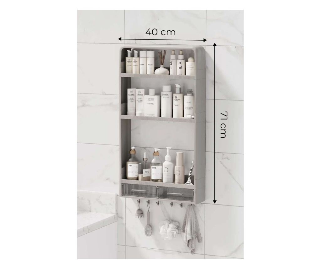 Višenamjenska polica 904, smeđa - 3