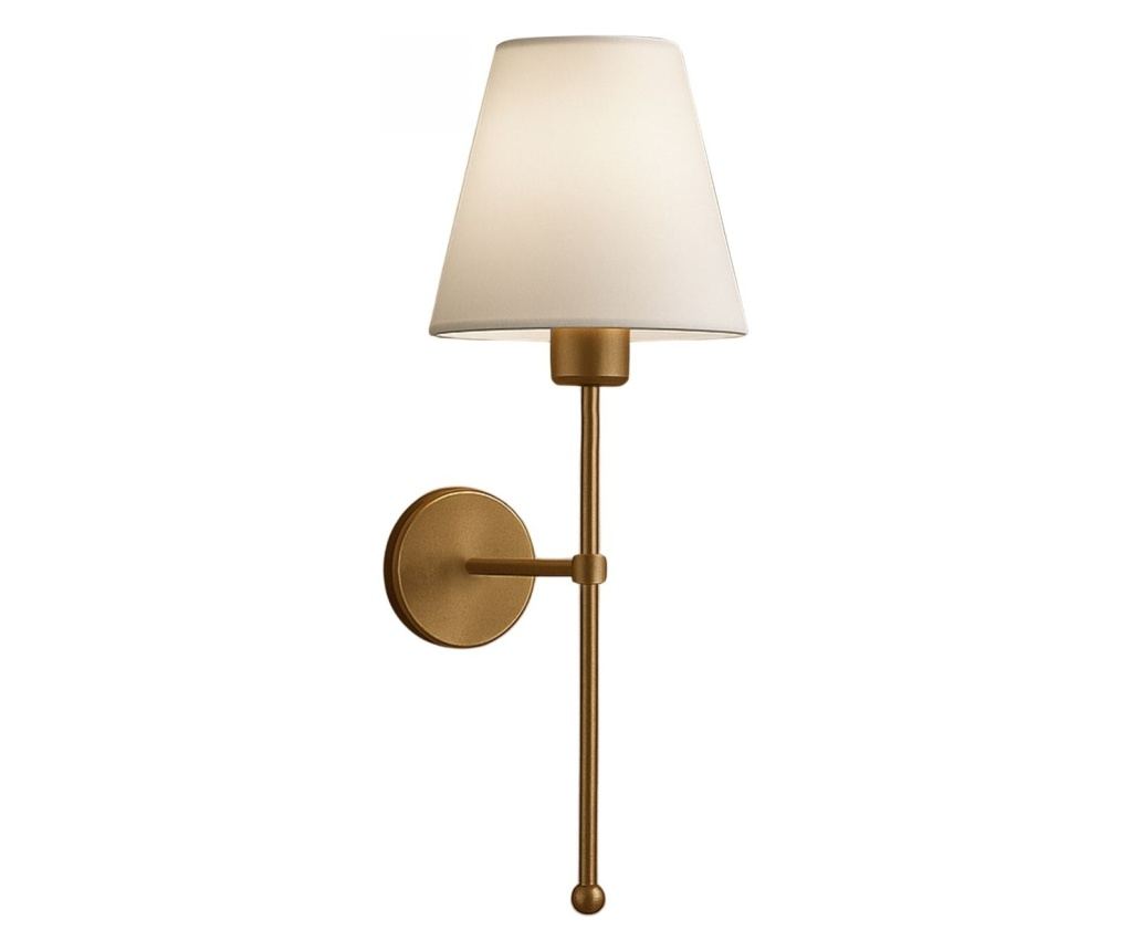 Stenska svetilka 286, krem, zlata - 2