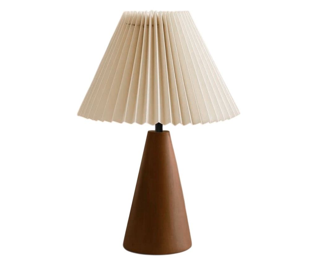 Stolní lampa 774, krémová, ořech - 2