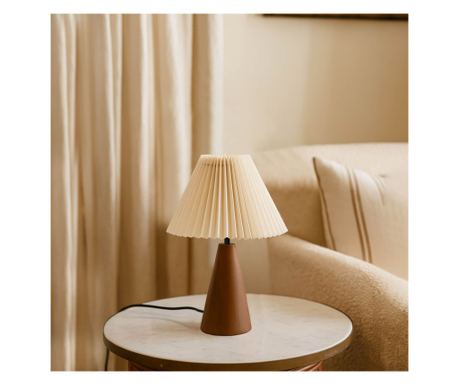 Stolna lampa 774, krem, orah