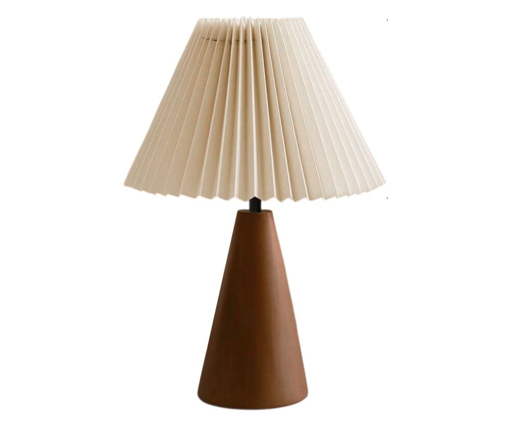 Stolní lampa 774, krémová, ořech - 3