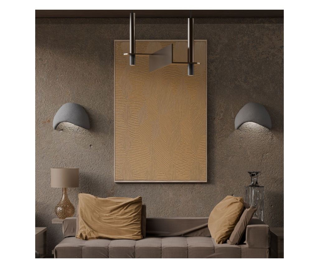 Set zidnih lampi (2 komada) 926, betonsko siva - 2