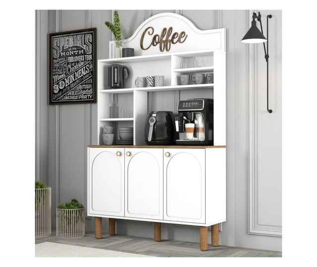 Kávézó szekrény 882, fehér