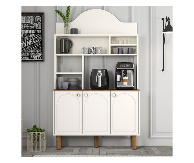 Kávézós szekrény 899, krém