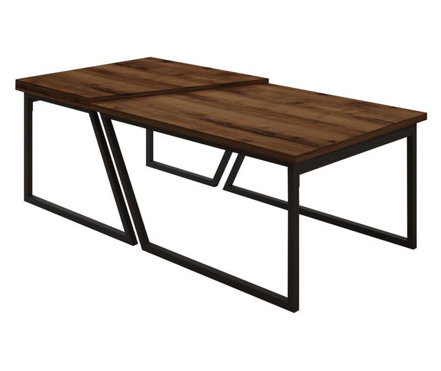 Dohányzóasztal szett 789, rusztikus dió