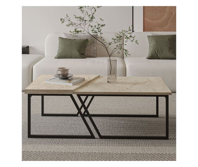 Dohányzóasztal szett 237, travertin