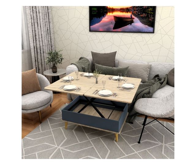 Dohányzóasztal 524, Alaska, Antracit