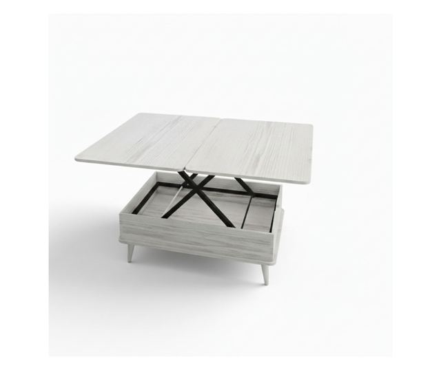 Dohányzóasztal 555, Antikfehér