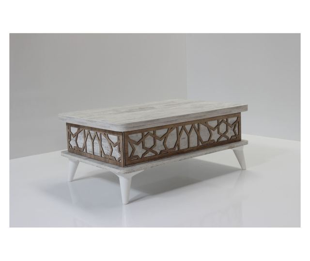 Dohányzóasztal 661, Antik fehér