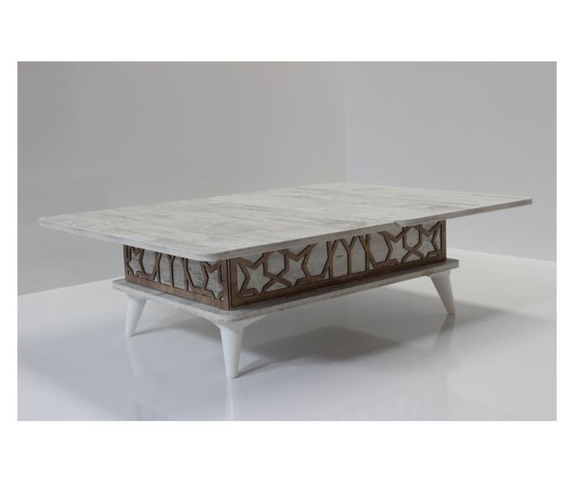 Dohányzóasztal 661, Antik fehér