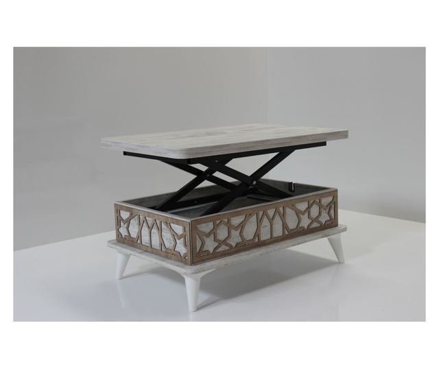 Dohányzóasztal 661, Antik fehér