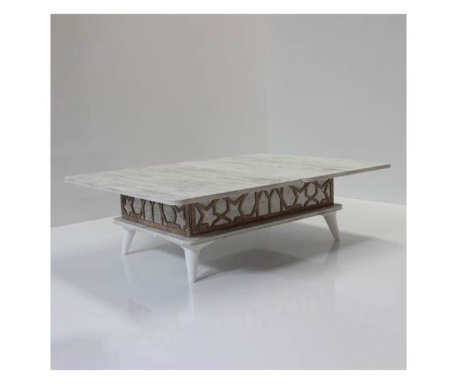 Dohányzóasztal 470, Antik fehér