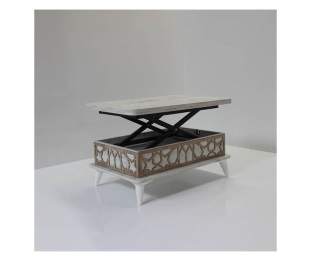 Dohányzóasztal 470, Antik fehér