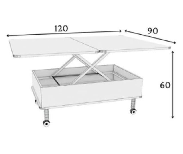 Dohányzóasztal 340, Dió