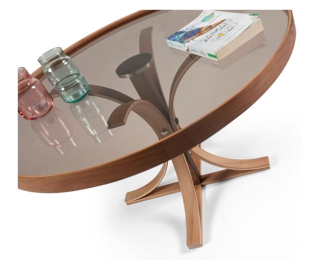 Masă de cafea 163, Nuc