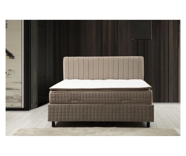 Dupla Matrac, Ágykeret és Fejtámla 715, Barna