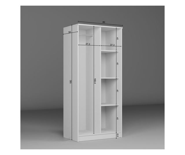 Szekrény 819, Fehér