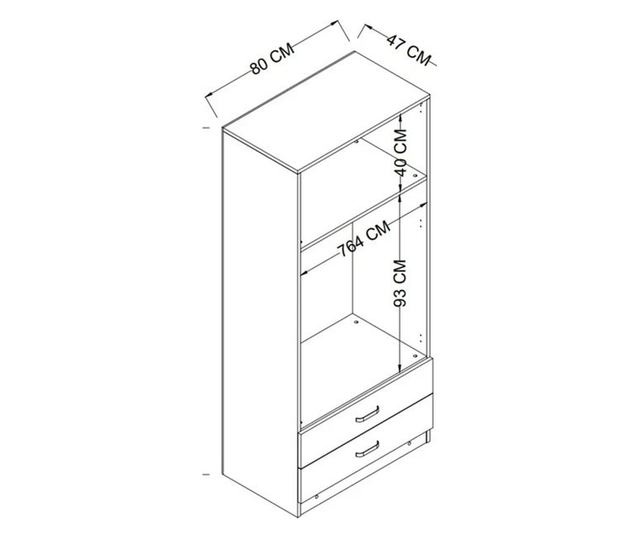 Szekrény 833, Szürke