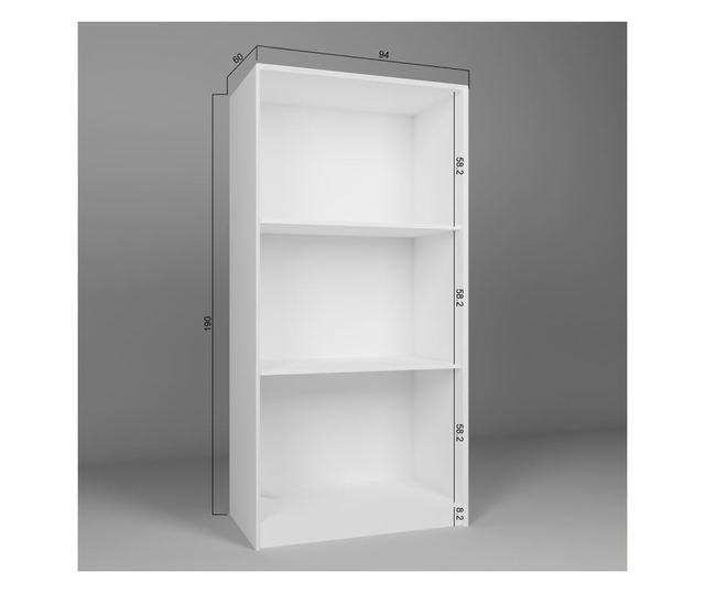 Sokoldalú Szekrény 458, Fehér