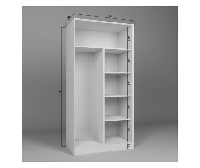 Szekrény 840, fehér