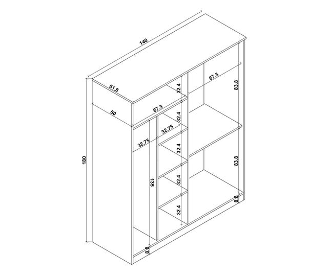 Szekrény 895, Atlanti fenyő