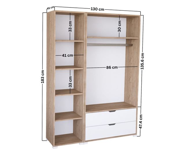 Szekrény 925, Világos dió