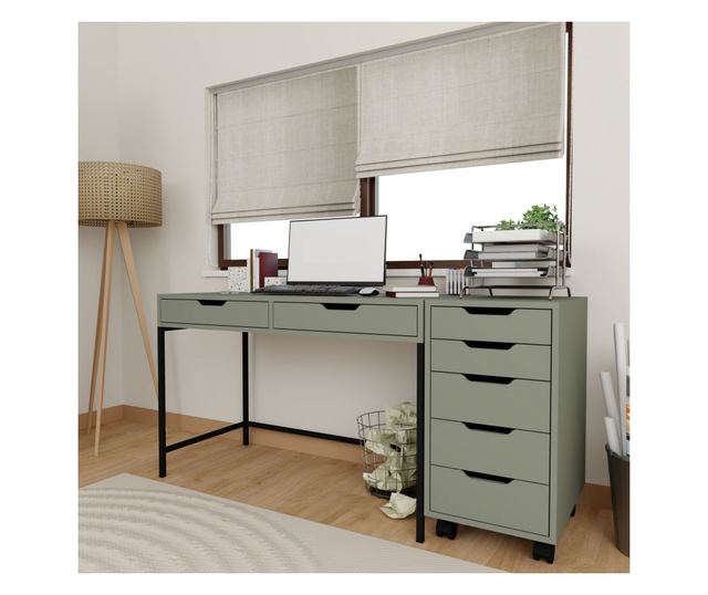 Dolgozószoba íróasztal 533, Zöld