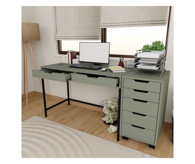 Dolgozószoba íróasztal 533, Zöld
