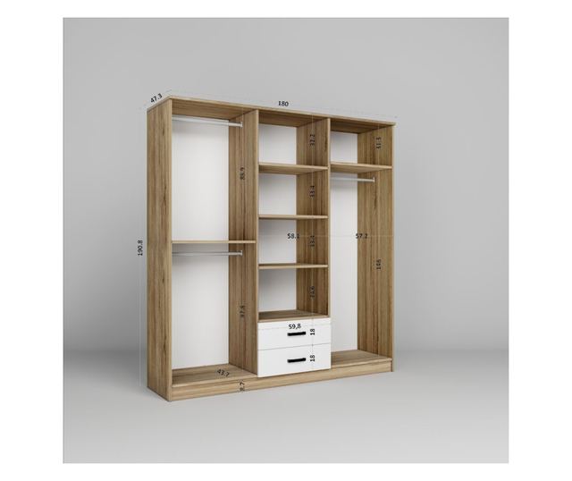 Szekrény 021, Világos diófa