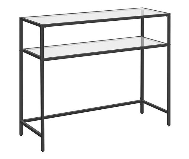 Komoda 219, crna, prozirna