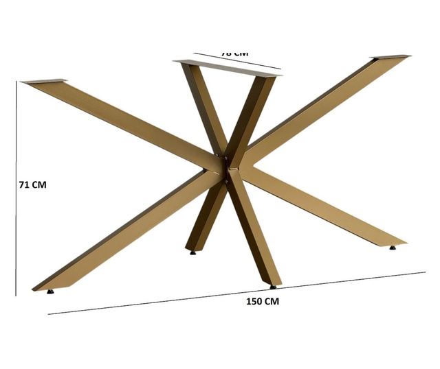 Fém Asztalláb 271, Arany