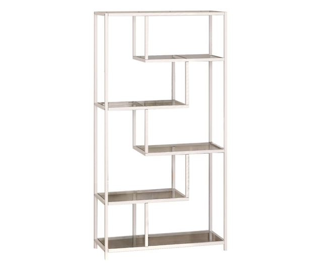 Police za knjige 233, bijela, prozirna