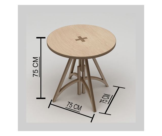 Blagovaonski stol 647, prirodno drvo