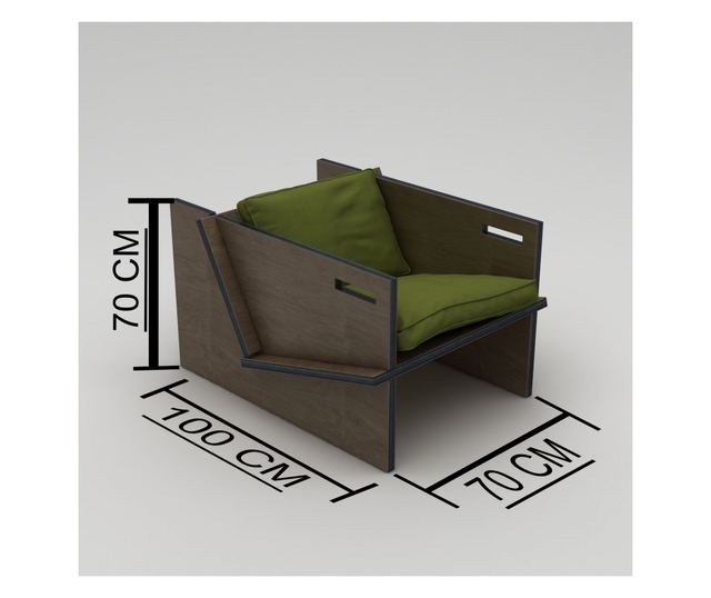 Gugalnik 739, Naravni les, Zelena