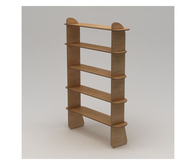 Polica za knjige 685, prirodno drvo