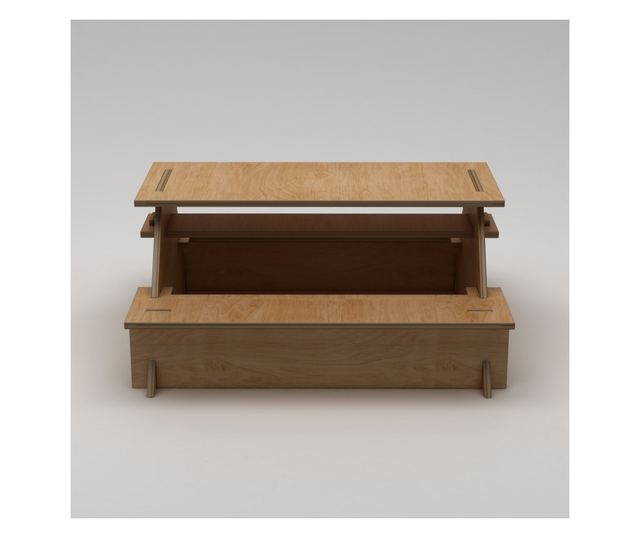 Kerti Asztal 760, Natúr Fa