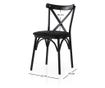 Set stolica (2 komada) 374, crna