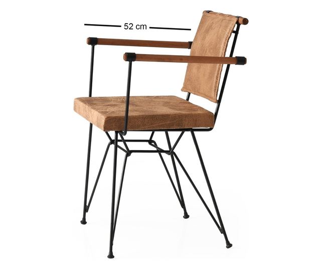 Set stolica (2 komada) 584, smeđa