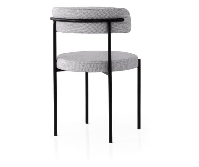 Set stolica (2 komada) 428, crna, siva