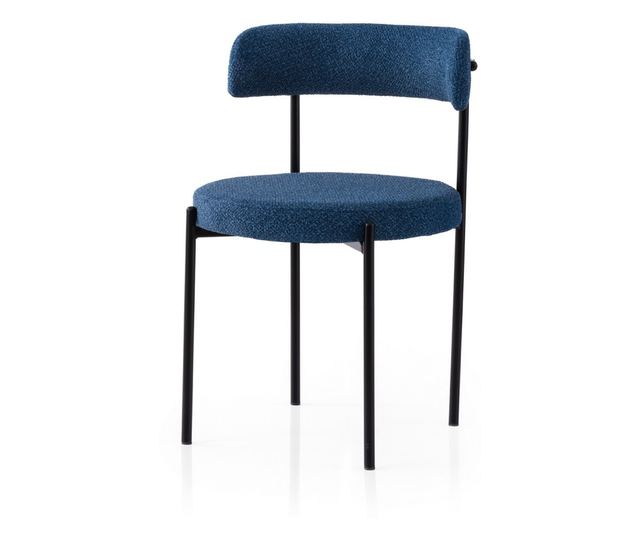 Set stolica (2 komada) 473, crna, tamnoplava