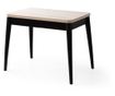 Proširivi blagovaonski stol 534, Travertin, Crna