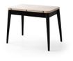 Proširivi blagovaonski stol 534, Travertin, Crna