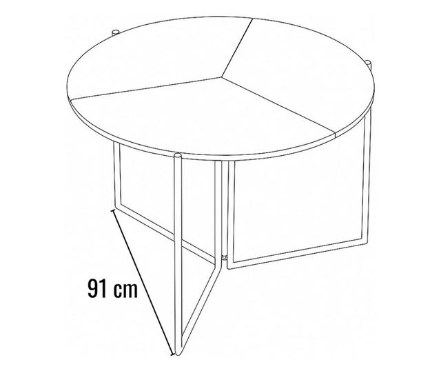 Proširivi blagovaonski stol 541, boja travertina, crni