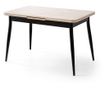 Proširivi blagovaonski stol 497, Travertin, crna