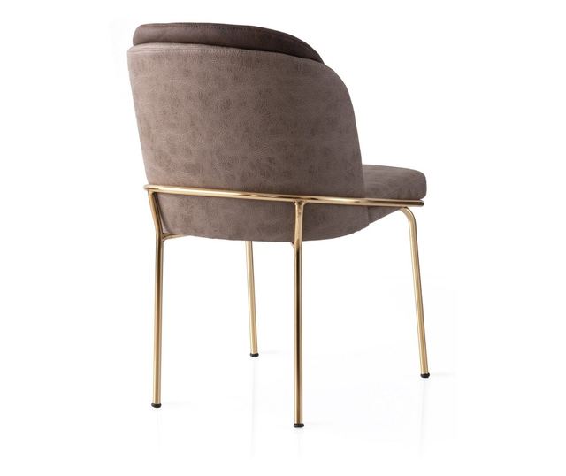 Set stolov (4 kosi) 077, zlata, rjava