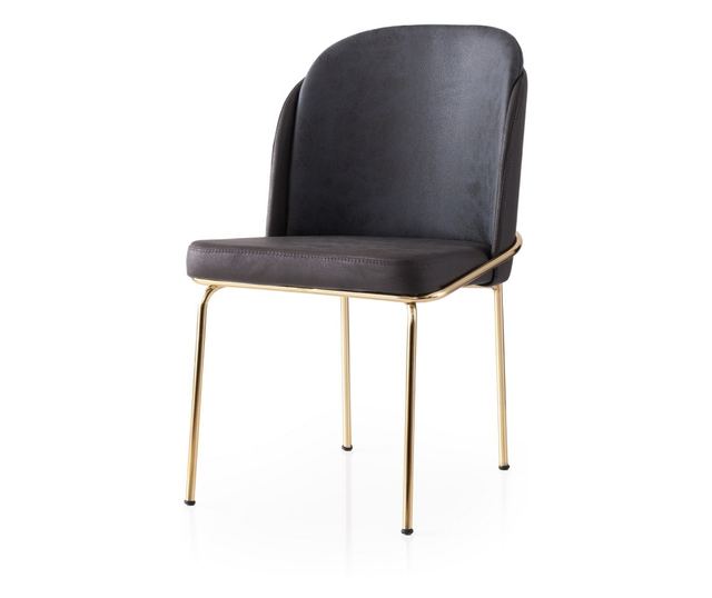 Set stolov (4 kosi) 091, zlata, rjava