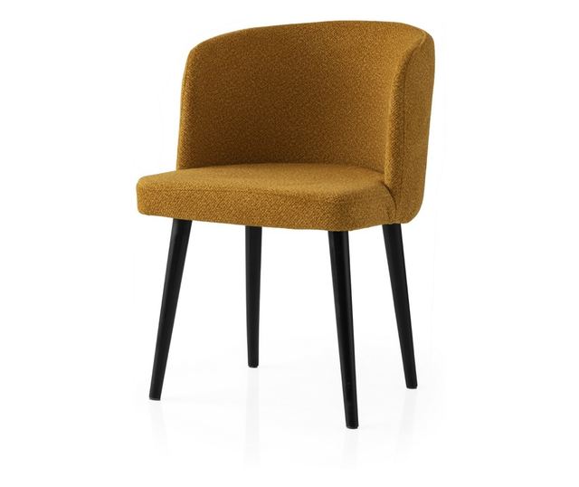 Set stolov (4 kosi) 633, črna, rumena