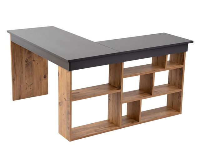 Pisalna miza 078, antracit, atlantski bor