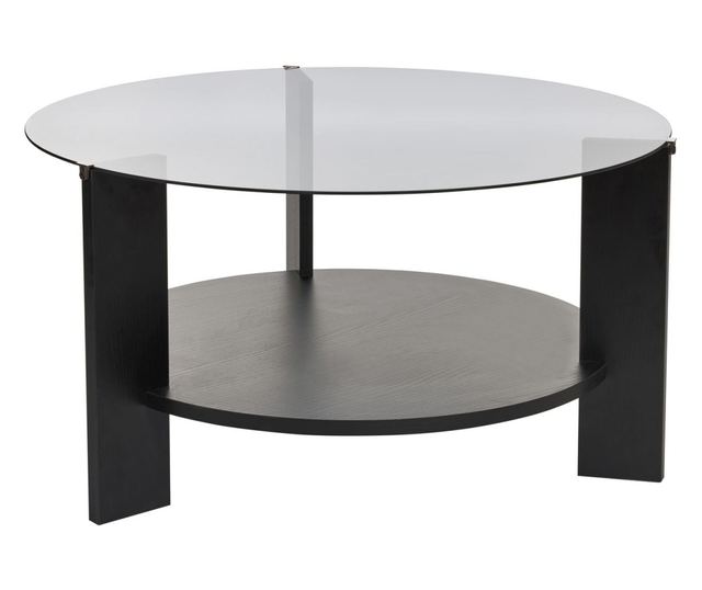 Kavna miza 688, les črn, dimljen