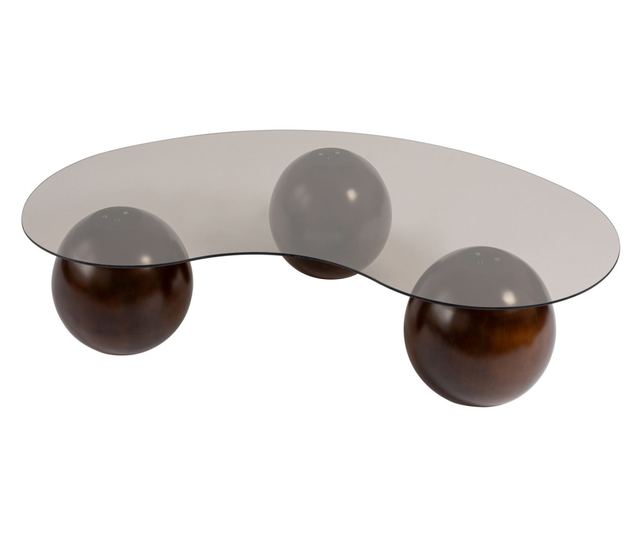 Masă de cafea 695, Nuc, Bronz